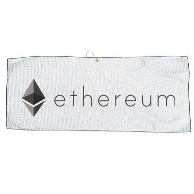 Ethereum Coin Cryptocurrency Large Microfiber Waffle Golf Towel