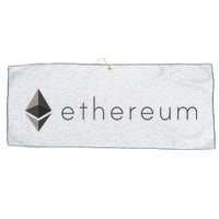 Ethereum Coin Cryptocurrency Large Microfiber Waffle Golf Towel