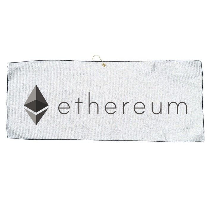 Ethereum Coin Cryptocurrency Large Microfiber Waffle Golf Towel