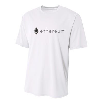 Ethereum Coin Cryptocurrency Youth Performance Sprint T-Shirt
