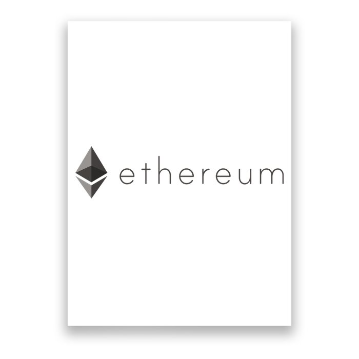 Ethereum Coin Cryptocurrency Poster