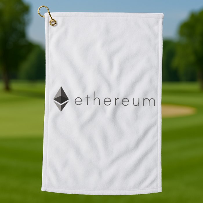 Ethereum Coin Cryptocurrency Golf Towel