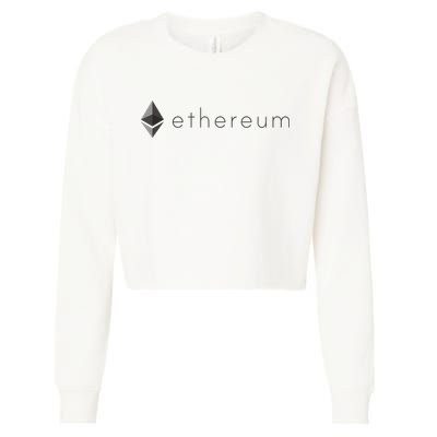 Ethereum Coin Cryptocurrency Cropped Pullover Crew