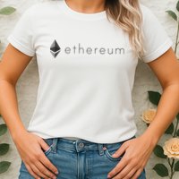 Ethereum Coin Cryptocurrency Womens T-Shirt