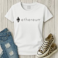 Ethereum Coin Cryptocurrency Womens T-Shirt