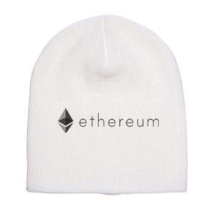 Ethereum Coin Cryptocurrency Short Acrylic Beanie