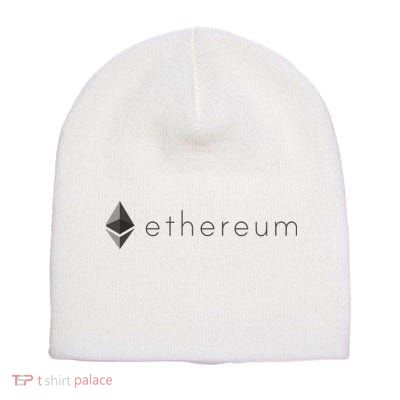 Ethereum Coin Cryptocurrency Short Acrylic Beanie
