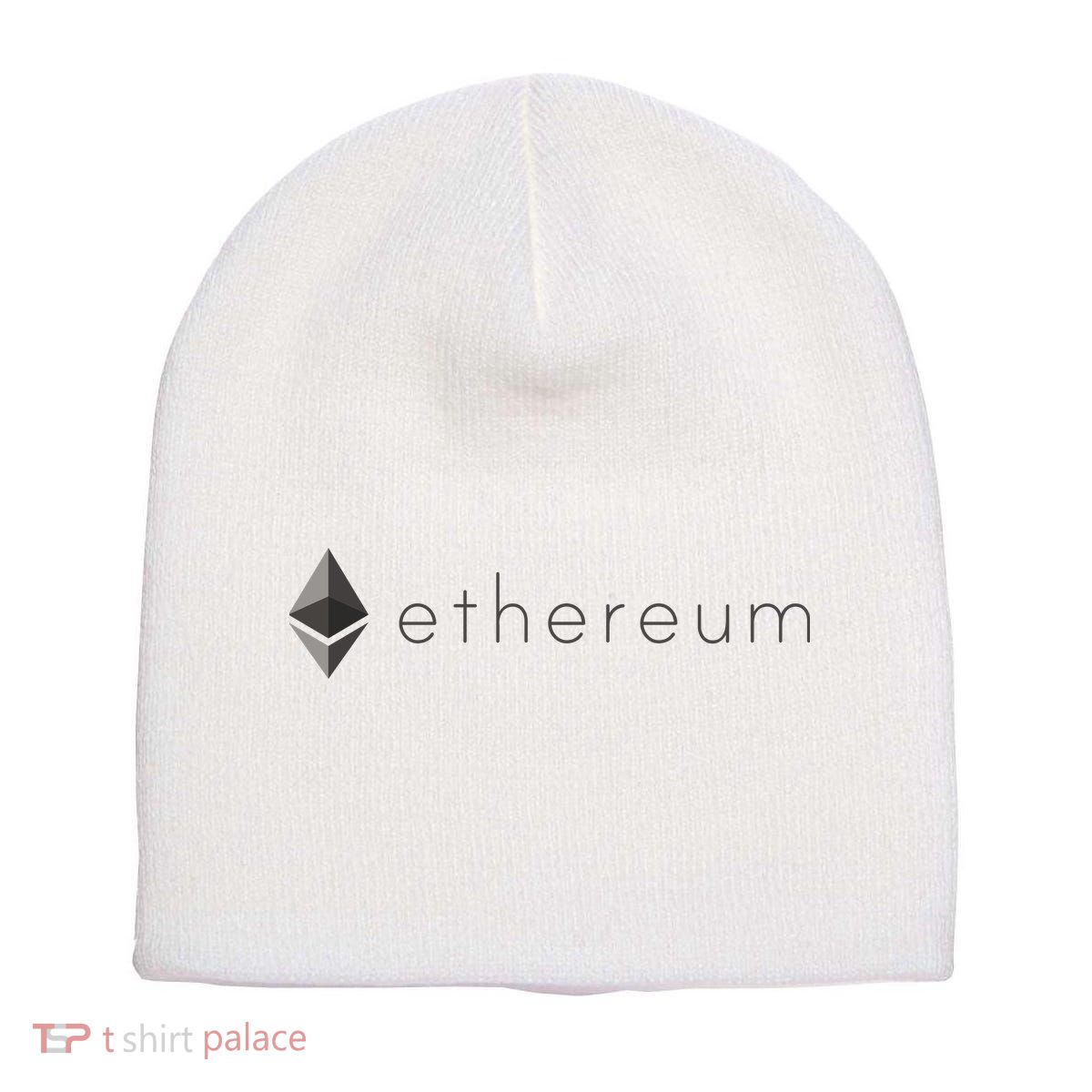 Ethereum Coin Cryptocurrency Short Acrylic Beanie