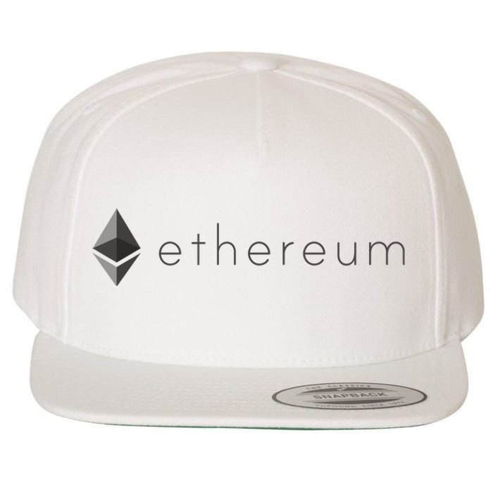 Ethereum Coin Cryptocurrency Wool Snapback Cap