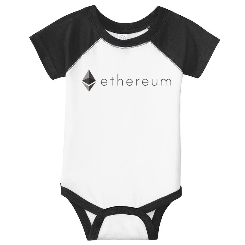 Ethereum Coin Cryptocurrency Infant Baby Jersey Bodysuit