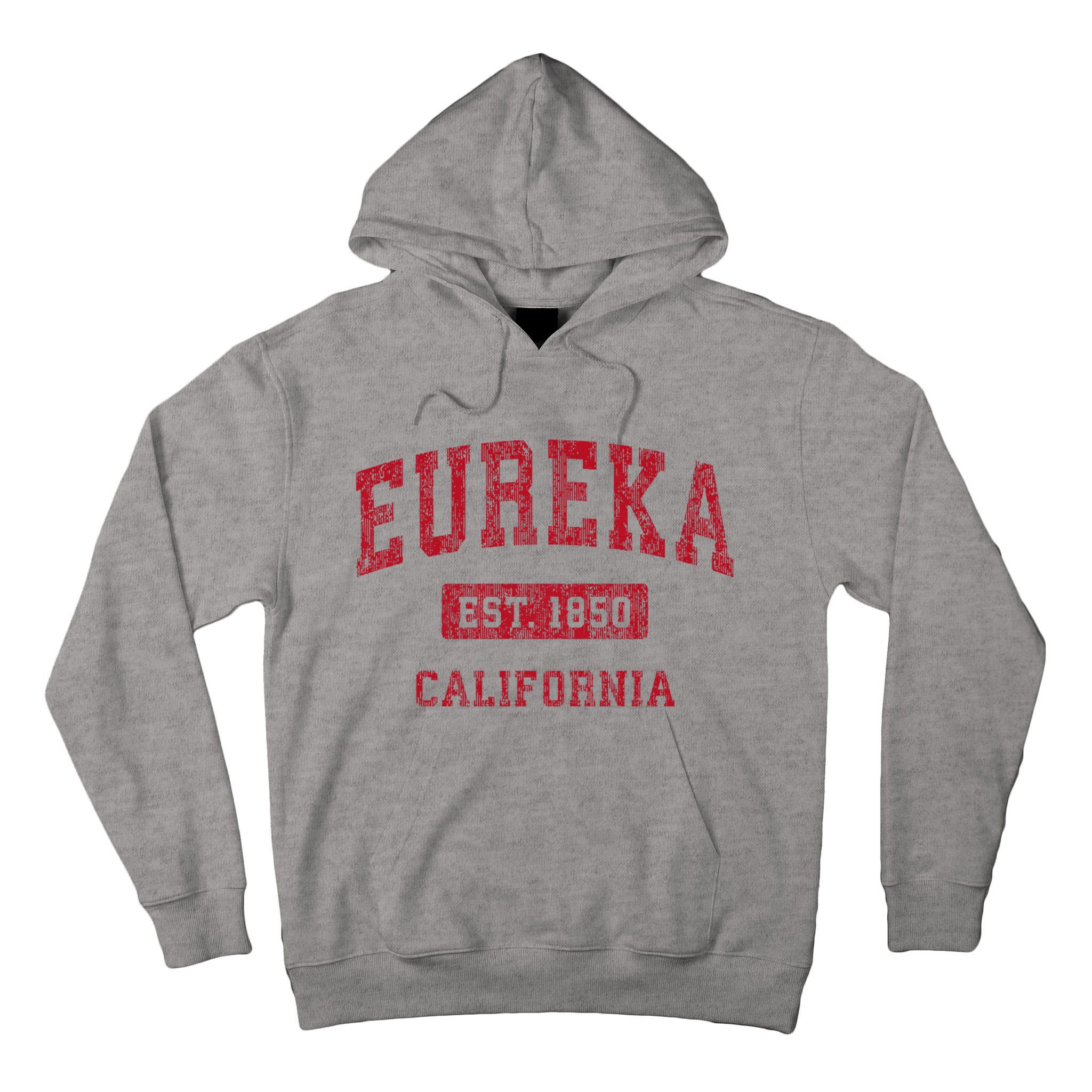Eureka California Ca Vintage Sports Tall Hoodie