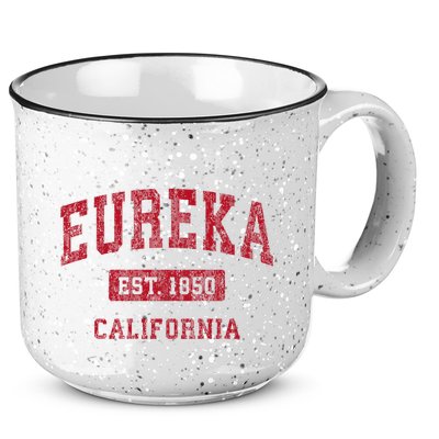 Eureka California Ca Vintage Sports 15oz Campfire Ceramic Mug