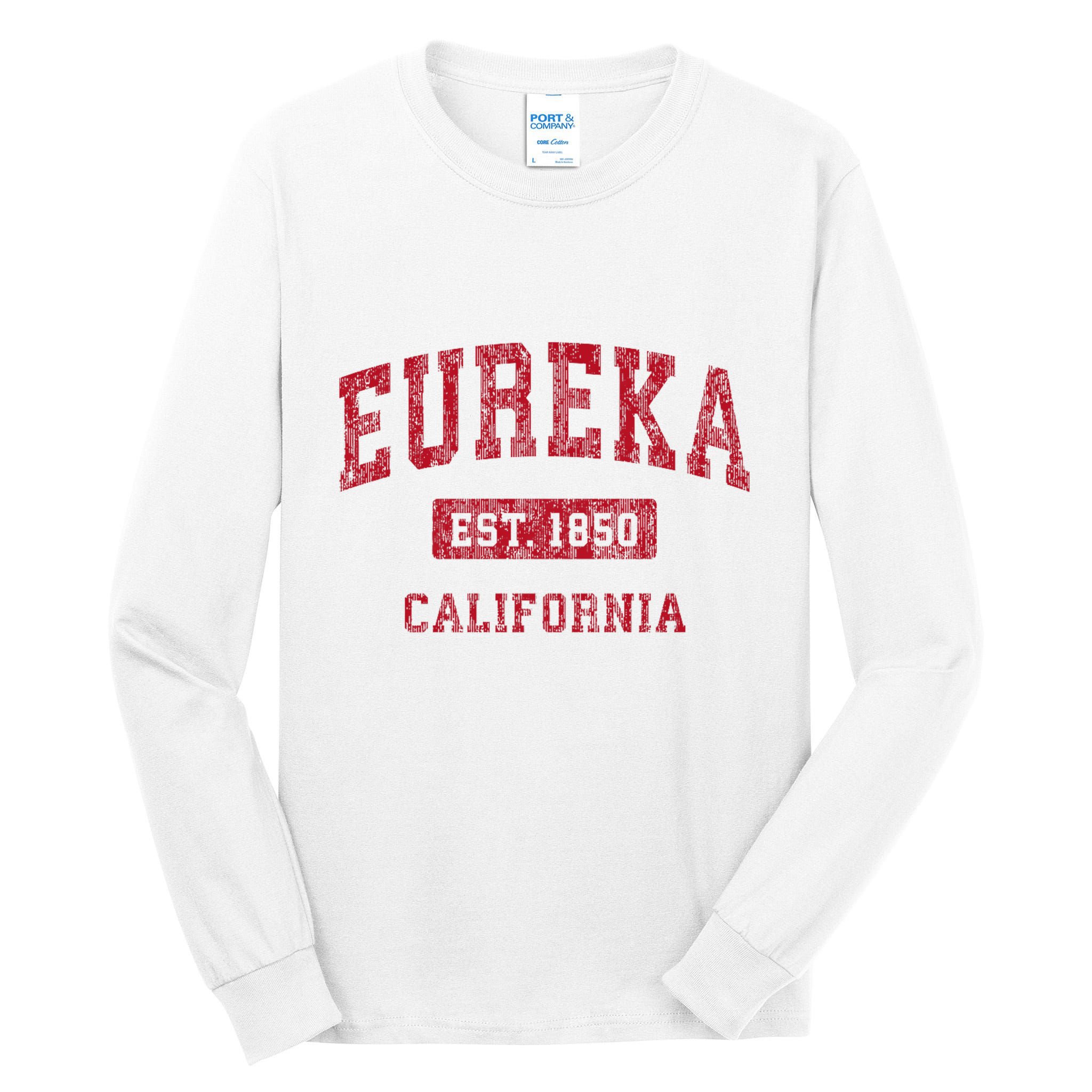 Eureka California Ca Vintage Sports Tall Long Sleeve T-Shirt