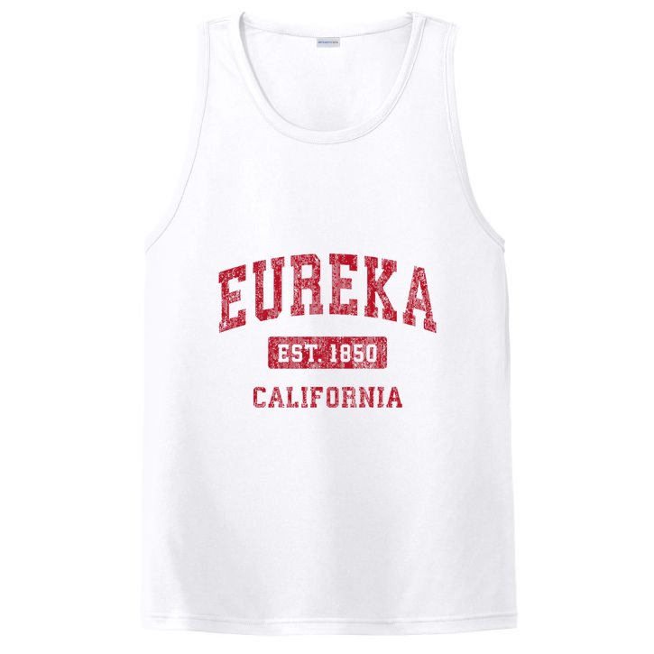 Eureka California Ca Vintage Sports PosiCharge Competitor Tank