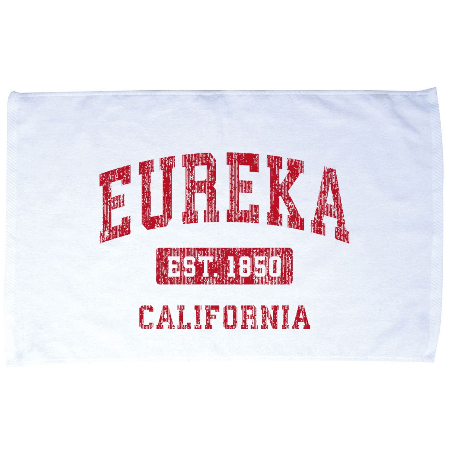 Eureka California Ca Vintage Sports Microfiber Hand Towel