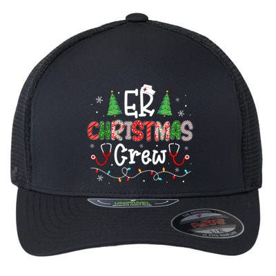Er Christmas Crew Emergency Room Nurse Er Techs Secretary Flexfit Unipanel Trucker Cap