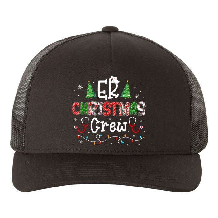 Er Christmas Crew Emergency Room Nurse Er Techs Secretary Yupoong Adult 5-Panel Trucker Hat