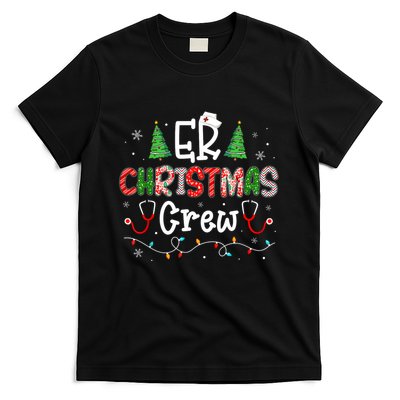 Er Christmas Crew Emergency Room Nurse Er Techs Secretary T-Shirt