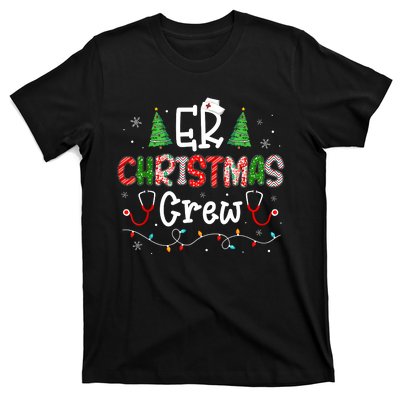 Er Christmas Crew Emergency Room Nurse Er Techs Secretary T-Shirt