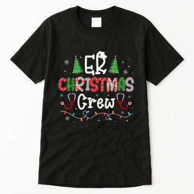 Er Christmas Crew Emergency Room Nurse Er Techs Secretary Tall T-Shirt