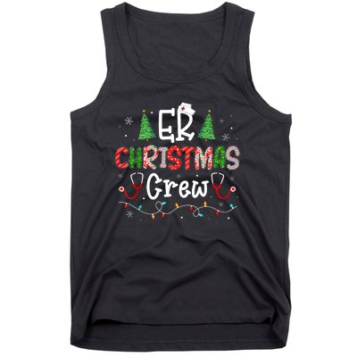 Er Christmas Crew Emergency Room Nurse Er Techs Secretary Tank Top