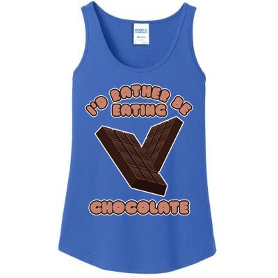 Eating Chocolate Cocoa Fan Chocolatier Cool Gift Ladies Essential Tank