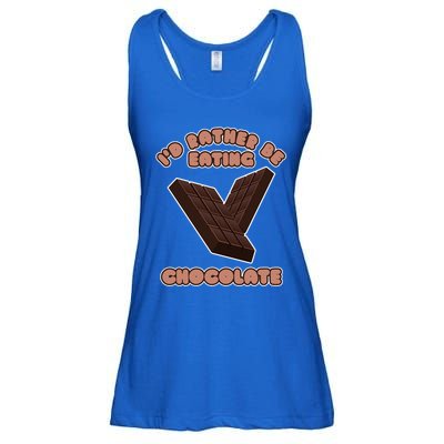 Eating Chocolate Cocoa Fan Chocolatier Cool Gift Ladies Essential Flowy Tank