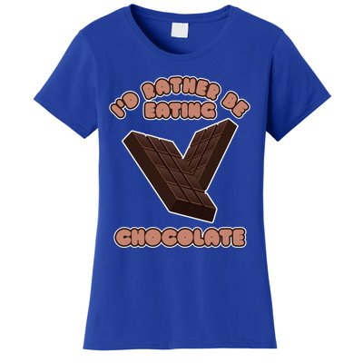 Eating Chocolate Cocoa Fan Chocolatier Cool Gift Women's T-Shirt