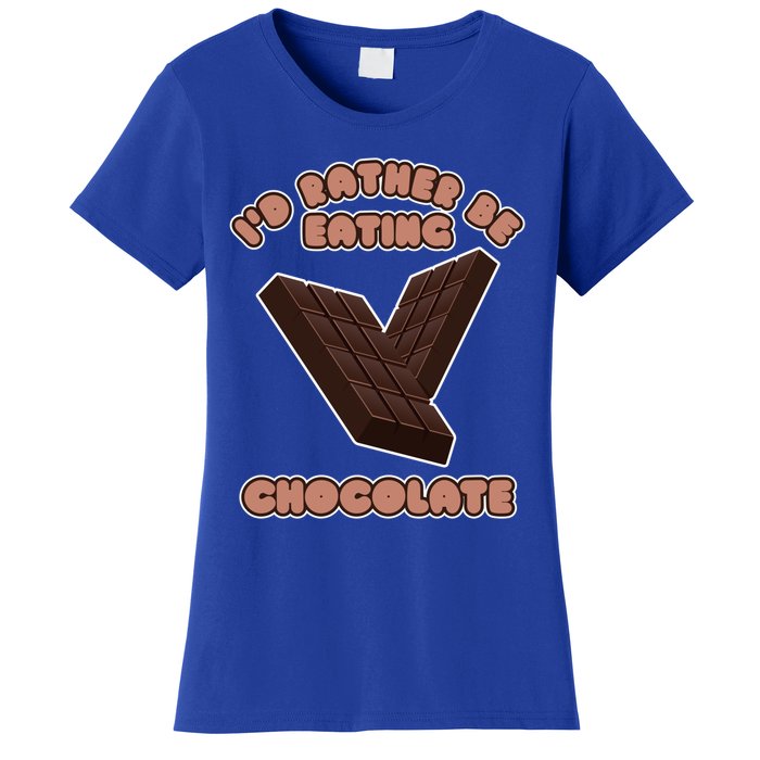 Eating Chocolate Cocoa Fan Chocolatier Cool Gift Women's T-Shirt