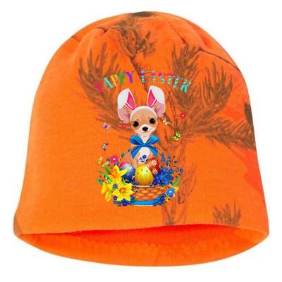 Easter Cute Chihuahua Dog Lover Gifts Bunny Eggs Easter Kati - Camo Knit Beanie