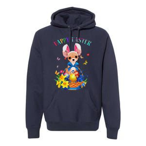 Easter Cute Chihuahua Dog Lover Gifts Bunny Eggs Easter Premium Hoodie