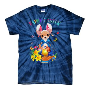 Easter Cute Chihuahua Dog Lover Gifts Bunny Eggs Easter Tie-Dye T-Shirt