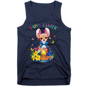 Easter Cute Chihuahua Dog Lover Gifts Bunny Eggs Easter Tank Top