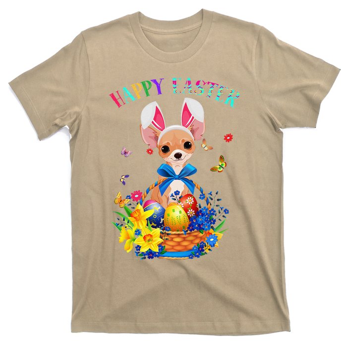 Easter Cute Chihuahua Dog Lover Gifts Bunny Eggs Easter T-Shirt