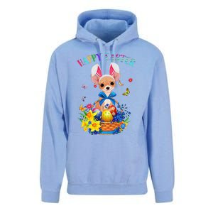 Easter Cute Chihuahua Dog Lover Gifts Bunny Eggs Easter Unisex Surf Hoodie