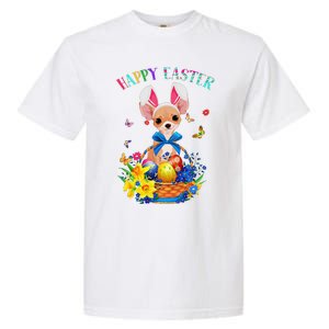 Easter Cute Chihuahua Dog Lover Gifts Bunny Eggs Easter Garment-Dyed Heavyweight T-Shirt