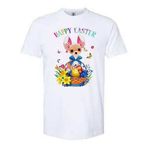 Easter Cute Chihuahua Dog Lover Gifts Bunny Eggs Easter Softstyle CVC T-Shirt