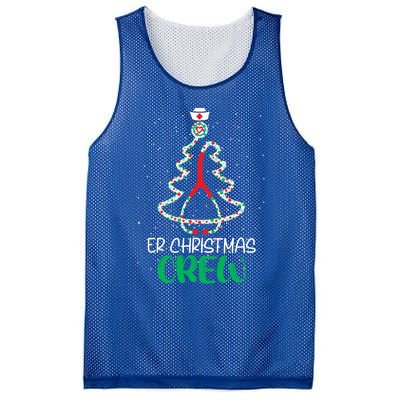 Er Christmas Crew Tree Emergency Room Funny Xmas Nurse Er Gift Mesh Reversible Basketball Jersey Tank