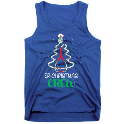 Er Christmas Crew Tree Emergency Room Funny Xmas Nurse Er Gift Tank Top