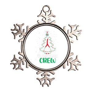 Er Christmas Crew Tree Emergency Room Funny Xmas Nurse Er Gift Metallic Star Ornament