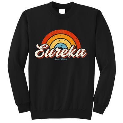 Eureka California Ca Vintage Rainbow Retro 70s Sweatshirt
