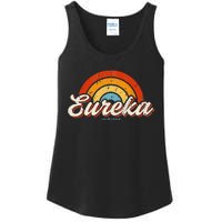 Eureka California Ca Vintage Rainbow Retro 70s Ladies Essential Tank