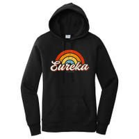 Eureka California Ca Vintage Rainbow Retro 70s Women's Pullover Hoodie