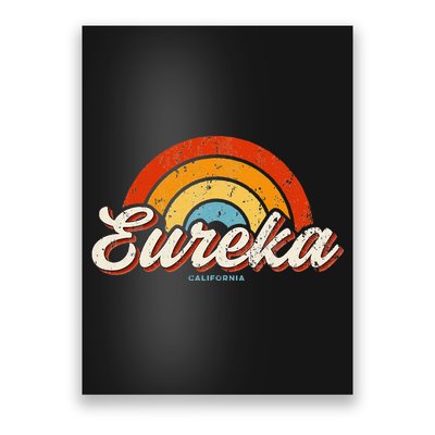 Eureka California Ca Vintage Rainbow Retro 70s Poster