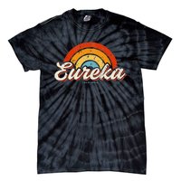 Eureka California Ca Vintage Rainbow Retro 70s Tie-Dye T-Shirt