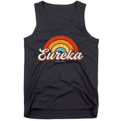 Eureka California Ca Vintage Rainbow Retro 70s Tank Top