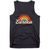 Eureka California Ca Vintage Rainbow Retro 70s Tank Top