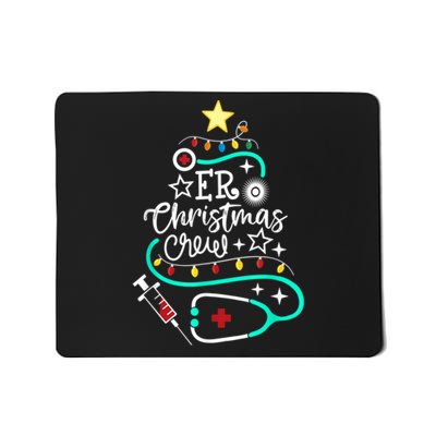 ER Christmas Crew Emergency Room Nurse ER Techs Secretary Mousepad