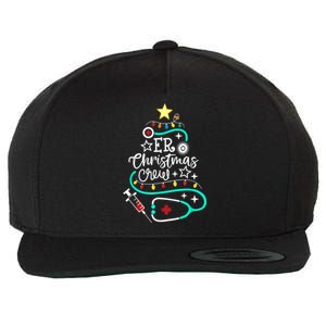 ER Christmas Crew Emergency Room Nurse ER Techs Secretary Wool Snapback Cap