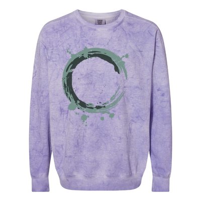 Enso Circle Cool Gift Zen Circle Cool Gift Buddhism Yoga Spiritual Karma Gift Colorblast Crewneck Sweatshirt